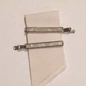 NWT ivory barrettes